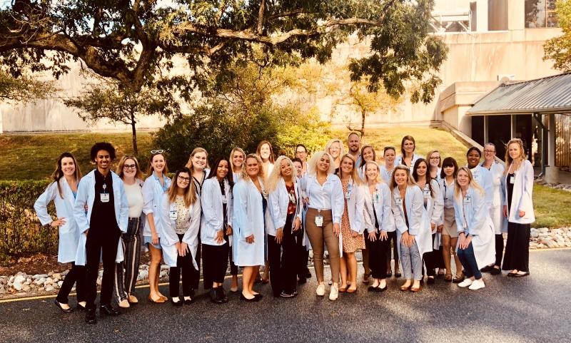 Margaret H. Rollins School of Nursing at Beebe Healthcare Class of 2020 members shown are (l-r) Tara Steele, Shalon Ferguson, Tara Holstein, Lucy Monigle, Jennifer Schroeder, Megan Kelly, Florangel Sandoval, Taylor White, Lauren Carter, Alexis Leskovac, Mary Bane, Lauren Engleman, Anna Nutter, Teryn Green, Quincey Book, Kelsi Warrington, Eric Tipton, Amanda Smith, Mariah Little, Melissa Boyko, Garbriella Grebe, Melissa Woody, Gabrielle Fazio, Matteline Fagan, Minerva Rubio, Amanda Wilkins, Kerry Carr, Ashley Riendeau and Kristen Cisar. SUBMITTED PHOTO